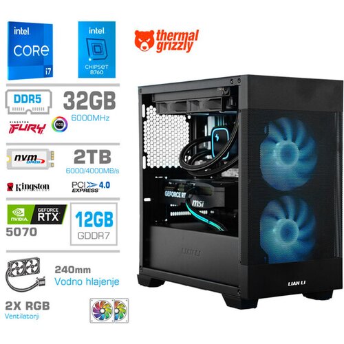 MEGA gaming namizni računalnik S7X i7-14700K/32GB/1TB SSD/RTX 5070/črna Cene