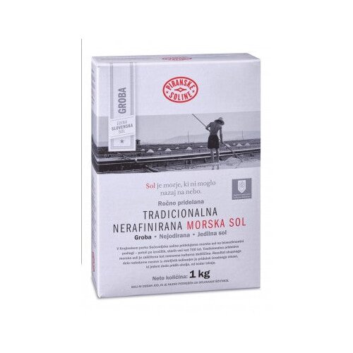 SOLINE Pridelava soli d.o.o. Tradicionalna groba nerafinirana nejodirana morska sol 1 kg Slike