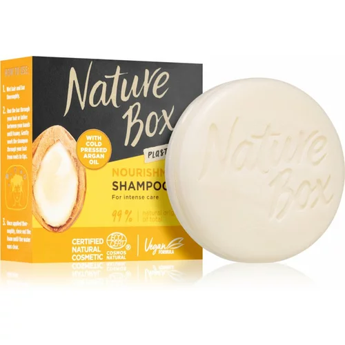 Nature Box Argan trdi šampon z hranilnim učinkom 85 g