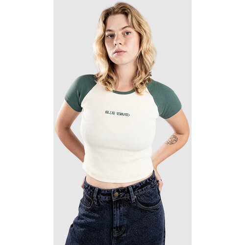 Blue Tomato Minimal U-Logo Raglan T-shirt eggwhite / dark green Slike