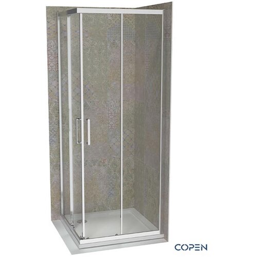 Copen Tuš kabina C-02-43K900 Atlas Pro srebrni ram 90x90x195cm providno staklo 6mm Cene