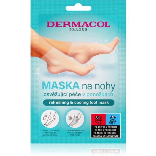 Dermacol Refreshing & Cooling regeneracijska maska za stopala v obliki nogavic z osvežujočim učinkom 1 par Cene