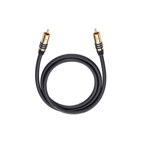 Oehlbach Cinch Audio priključni kabl [1x Cinch-utikač - 1x Cinch-utikač] 3 m Crna pozlaćeni kontakti NF Sub Slike