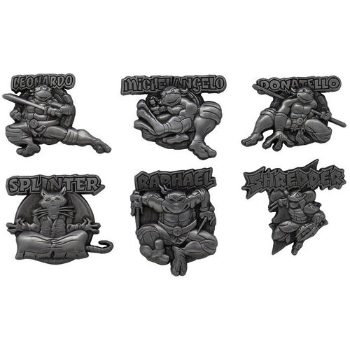 Fantec Teenage Mutant Ninja Turtles 6 Pack Pin Badge Set Slike