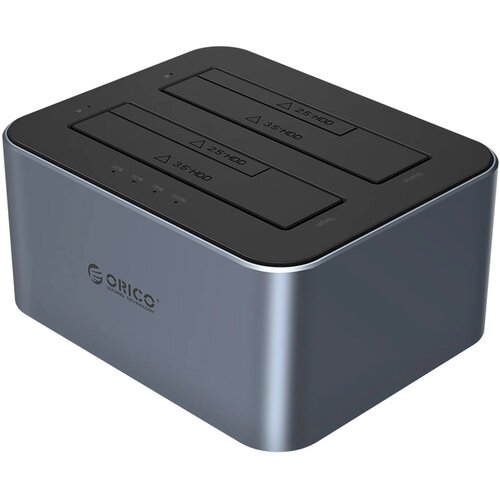 Orico DOCKING STATION ZA 2 SATA DISKA 2.5 3.5 HDD SSD S FUNKCIJO KLONIRANJA, (5000347170) Cene