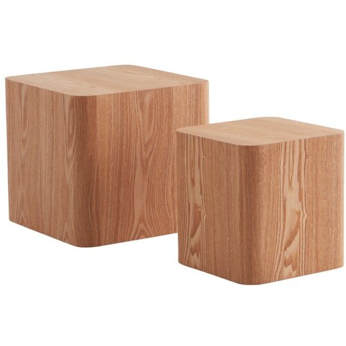 Jotex Pomoćni stolići u setu 2 kom u dekoru jasena 40x40 cm Cubo &ndash; Cijene