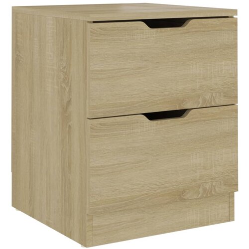 Maison Chic Nočna omarica - Nočna miza sonoma hrast 40x40x50 cm iverna plo&amp;scaron;ča, (21687908) Slike