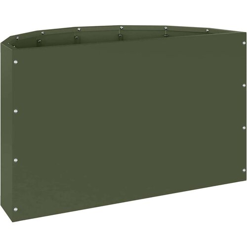  Sadilica Maslinasto zelena 60 x 30 x 35 cm Čelik Slike