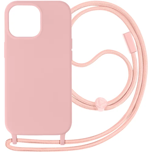 AVIZAR iPhone 15 Pro Max Semi-Rigid Cord Case, serija Corda - roza, (20886261)