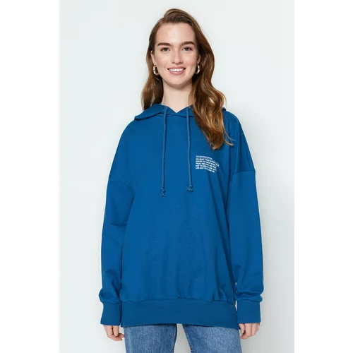 Trendyol Sweatshirt - Blue - Regular