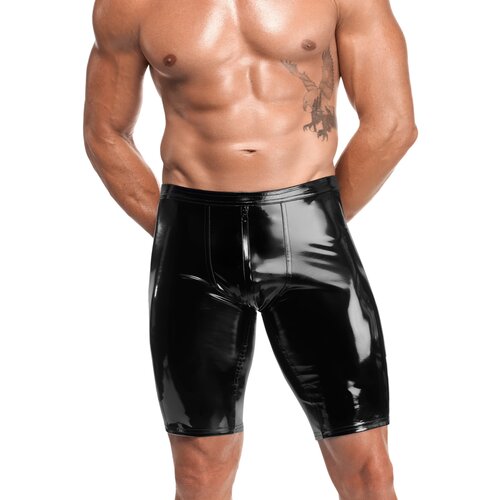 Noir Handmade H094 Voltage PVC Biker Shorts Black XL Slike