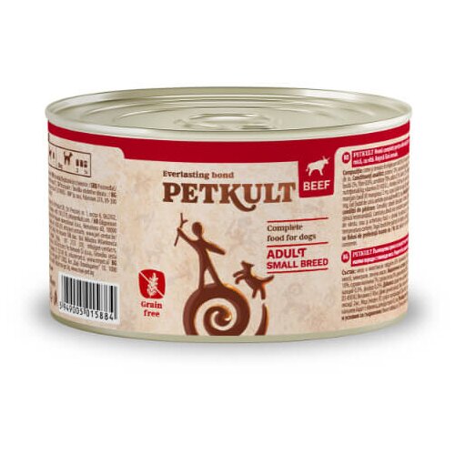Petkult dog adult mini - govedina 185 g Cene