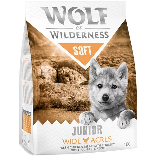 Wolf of Wilderness Junior "Soft - Wide Acres" - piščanec - 1 kg