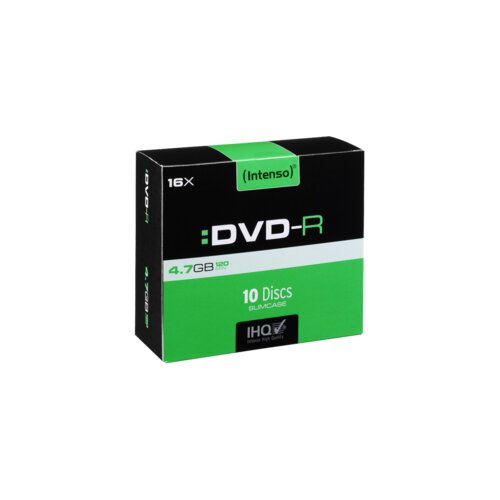 Intenso DVD-R 4,7GB pak. 10 komada Slim Case - DVD-R4,7GB/10Slim Slike