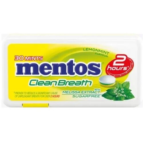Mentos Bomboni Clean Breath lemon melissa 21 g Slike