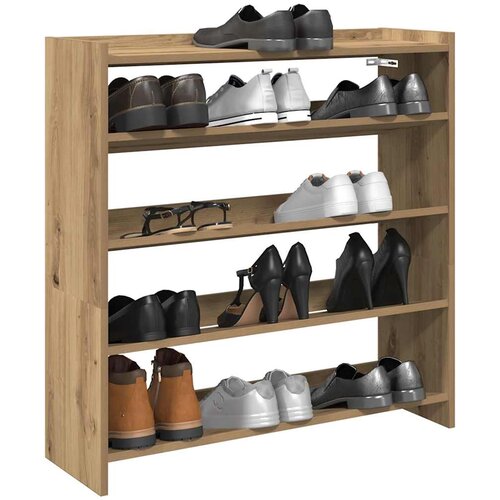 vidaXL Regal za čevlje artisan hrast 80x25x81 cm inženirski les Cene
