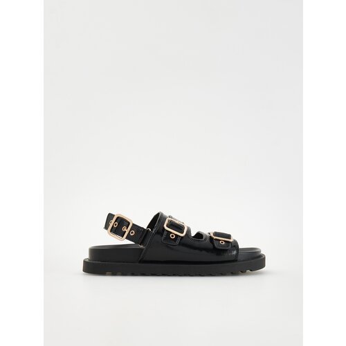 Reserved - LADIES` SANDALS - crno Slike