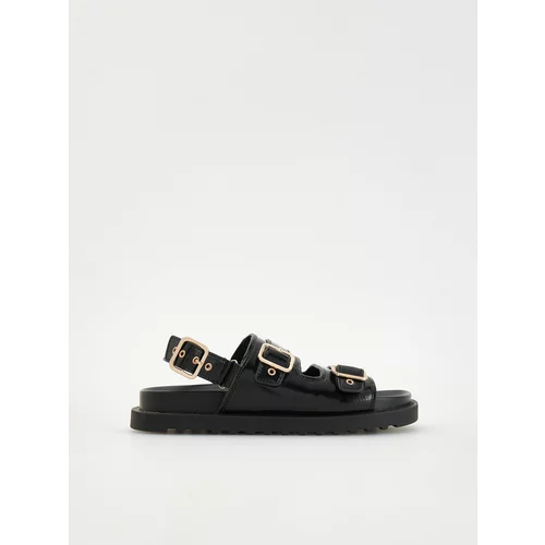 Reserved - LADIES` SANDALS - crno