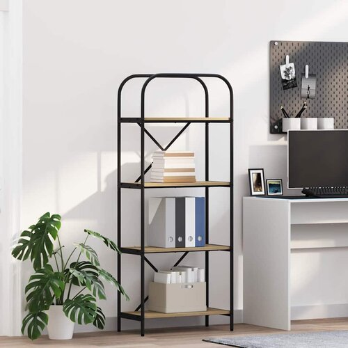vidaXL Polica sonoma hrast 60 x 30 x 146 cm Konstruirano drvo Cijene