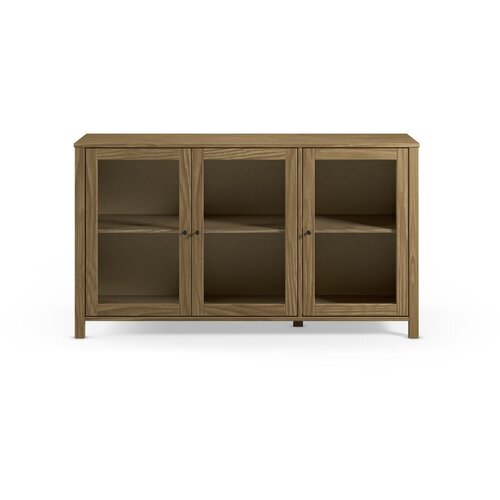 Marckeric Vitrina iz masivnega bora v naravni barvi 142x80x40 cm Alessandra &amp;ndash; Slike