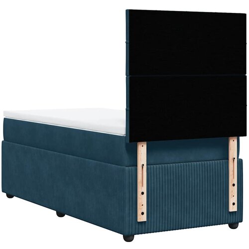 Box spring krevet s madracem plavi 80 x 200 cm bar&amp;scaron;unasti Slike