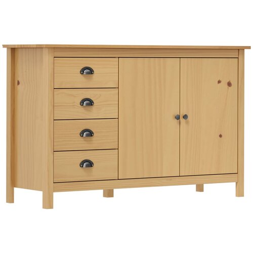vidaXL Komoda Hill boja meda 130 x 40 x 80 cm od masivne borovine Cijene