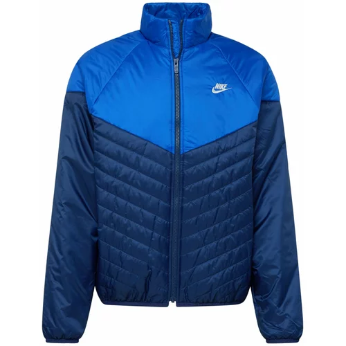 Nike Sportswear Prehodna jakna mornarska / cijansko modra