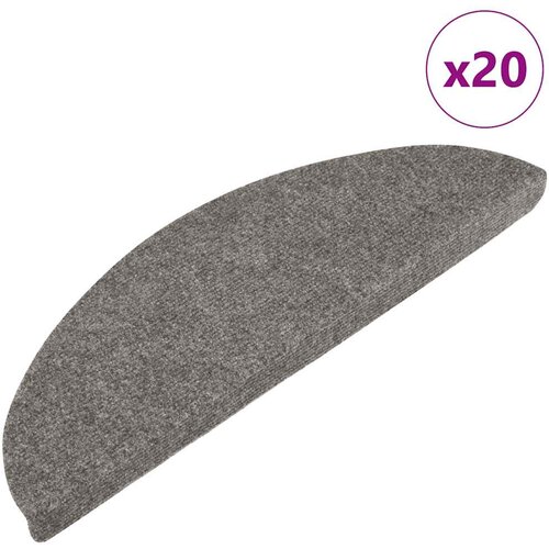 vidaXL Samolepilne preproge za stopnice 20 kosov sive 65x22,5x3,5 cm Cene