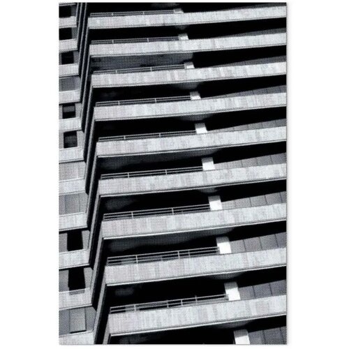  Slika - Architectural Raster (1 Part) Vertical 60x90 Na talijanskom platnu Slike