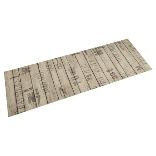  Kuhinjski tepih perivi s uzorkom ograde 45 x 150 cm baršunasti Cene