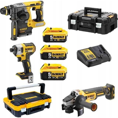 Dewalt DCK305P3T Aku set alata DCH273+DCG405+DCF887, 3x5Ah Cene
