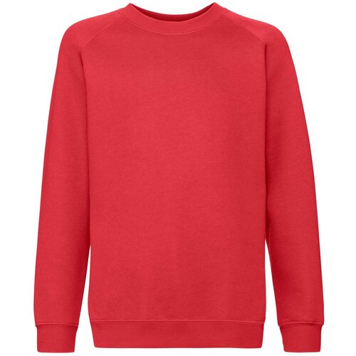 Fruit Of The Loom Czerwona bluza dziecięca Raglan Sweat Cijene