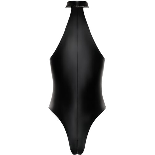 Noir Handmade - bodi s remenom oko vrata od sjajnog materijala (crni) Cijene