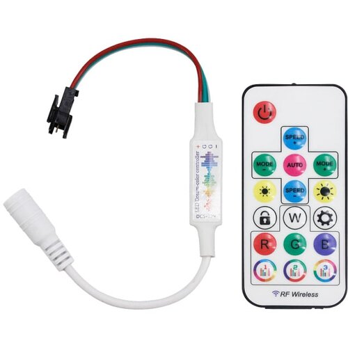  Kontroler za pixel LED trake 5-24V, daljnski Slike