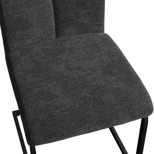 Bessagi Home Nihajni Stol Colien, Temno Siva Slike