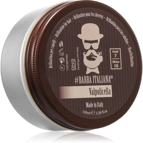 Barba Italiana Valpolicella briljantina za lase za moške 100 ml