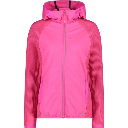 CMP WOMAN JACKET FIX HOOD, ženski duks za planinarenje, pink 34H5546 Slike