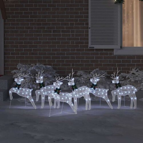  LED irvasi 6 pcs Bijelo 45 x 19 x 65 cm tkanina Slike
