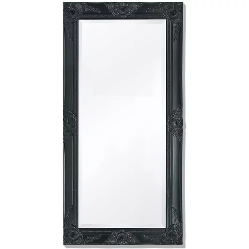  Zidno ogledalo Barokni stil 100x50 cm Crno