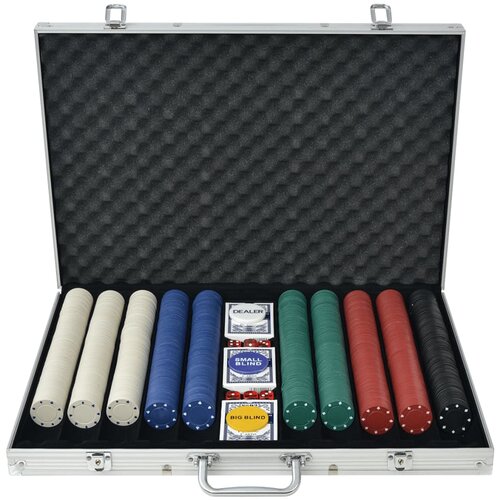 vidaXL Set za Poker s 1000 Žetona Aluminijum Cijene