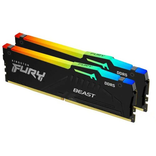 Memorija DDR5 32GB 5600MHz Kingston Fury Beast RGB KF556C36BBEAK2-32 Cene