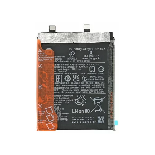 Xiaomi Baterija za Mi 11T, BM59, originalna, 5000 mAh