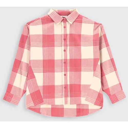 Coccodrillo Dječja pamučna košulja boja: ružičasta