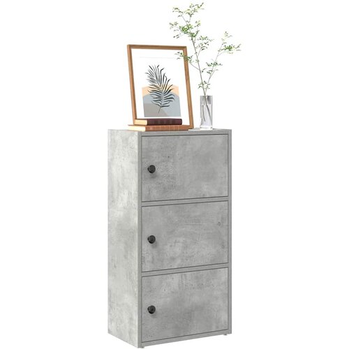  Regal za knjige boja betona 40x24x77 cm konstruirano drvo Cijene
