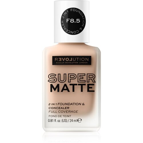 Revolution Relove Super Matte 2 in 1 Foundation &amp;amp; Concealer puder za vse tipe kože 24 ml odtenek F1 Slike