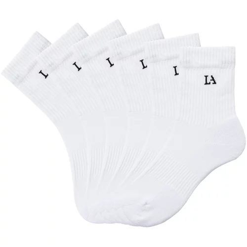 LASCANA ACTIVE Sportske čarape crna / bijela