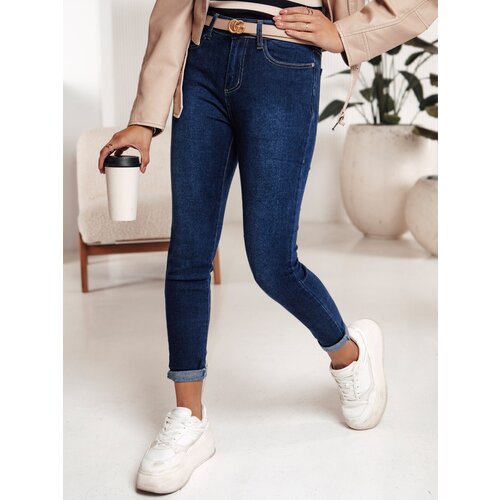 DStreet Spodnie damskie FALERIS jeansowe niebieskie Slike