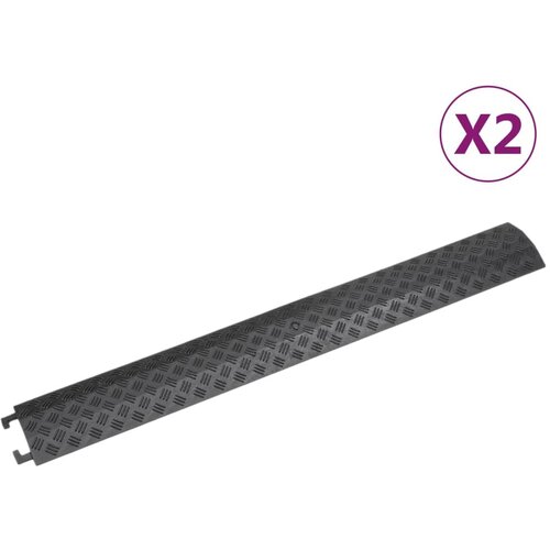  Rampe za za&scaron;titu kabela 2 kom 98,5 cm crne Cijene