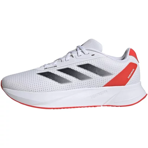 Adidas Tenisice za trčanje 'Duramo SL' tamo siva / vatreno crvena / crna / bijela
