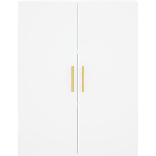  Visoka komoda bijela 69,5x34x180 cm konstruirano drvo Slike